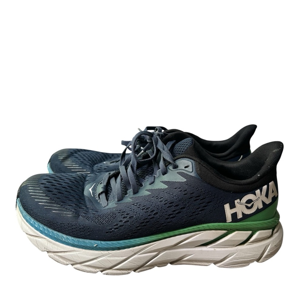 Hoka One One Clifton 7 Men's Ocean Blue Road-Running‎ Sneakers US Size 9.5